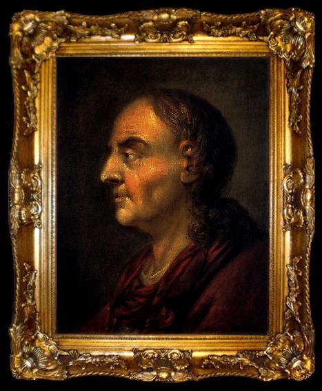 framed  Bernhard Rode Self-portrait, ta009-2